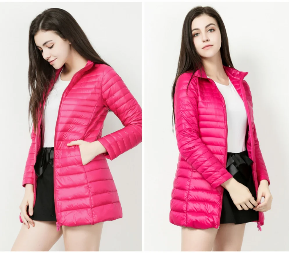 Лидер продаж женская тонкая куртка средней длины большого размера модная