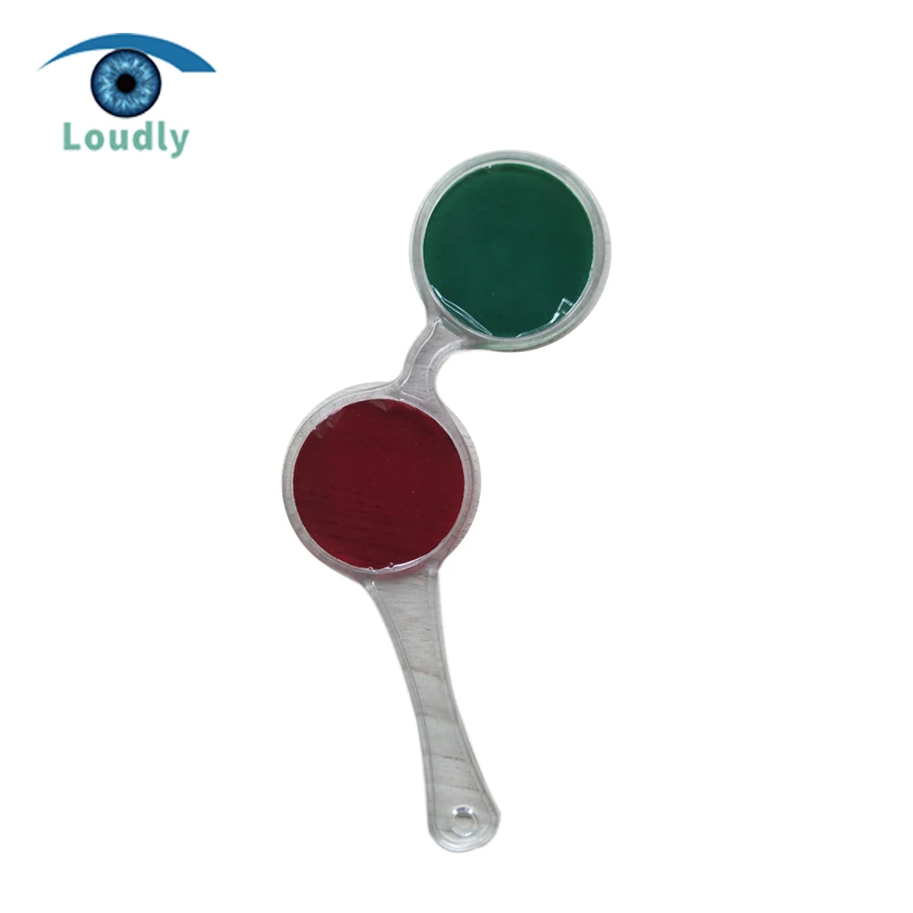 Премиум фиксированный пластиковый оптометрический | Зеленый или красный