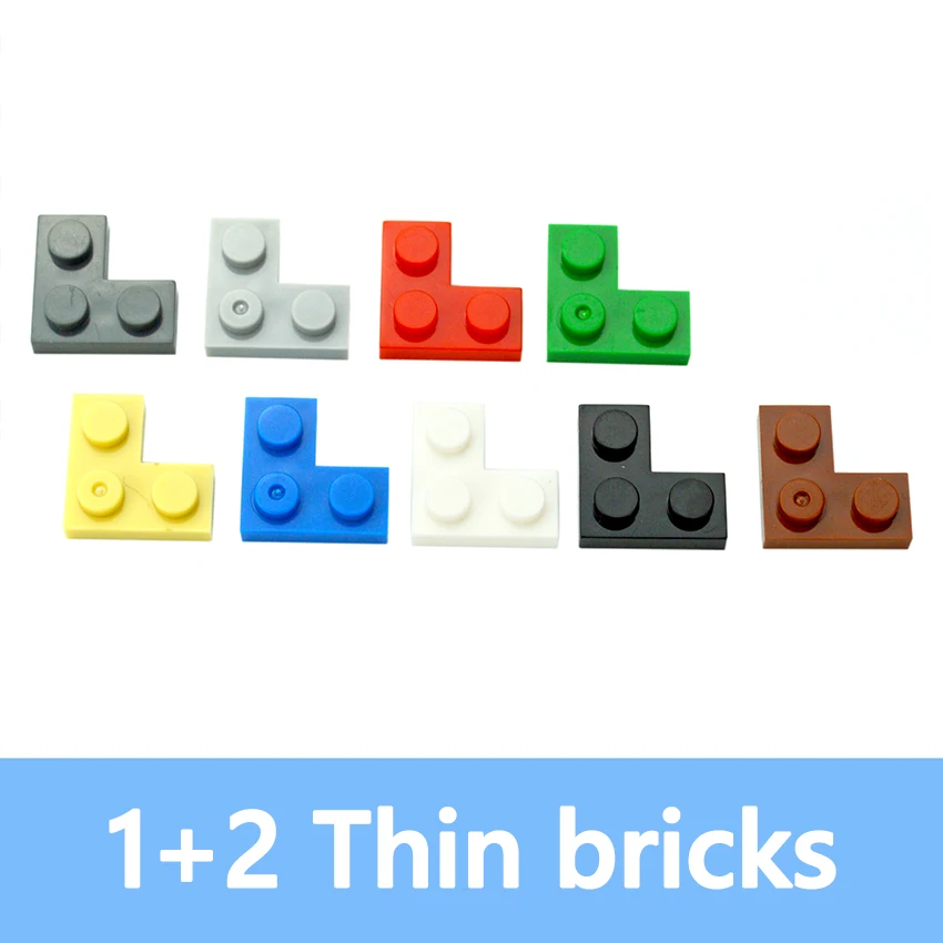 

DIY Building Blocks Thin Figures Bricks 1+2 Dots Educational Creative Size Compatible With 2420 ABS Plastic Toys For Children