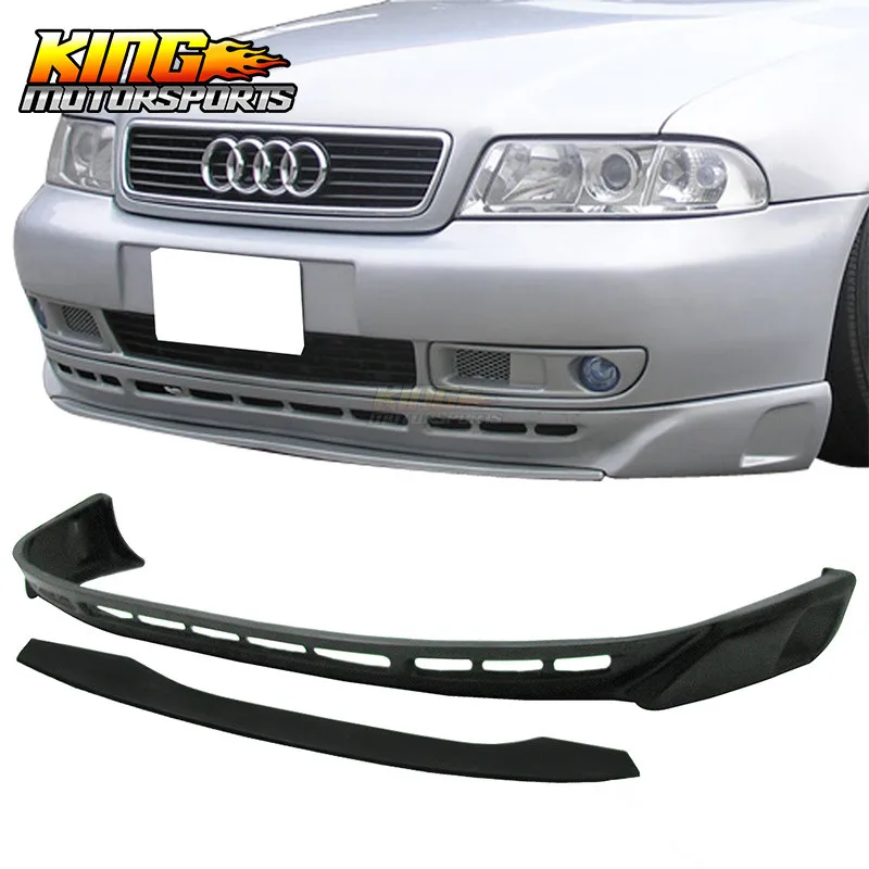 Подходит для 96 97 98 99 00 01 Audi A4 B5 Type A полиуретановый передний бампер под спойлером