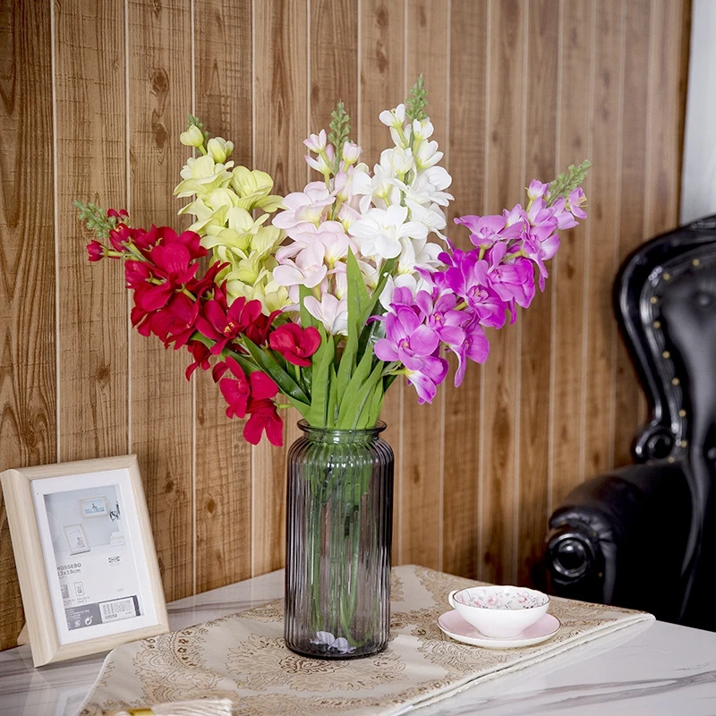 Искусственные цветы фиалки с длинным стволом гиацинта для мероприятия Свадебная