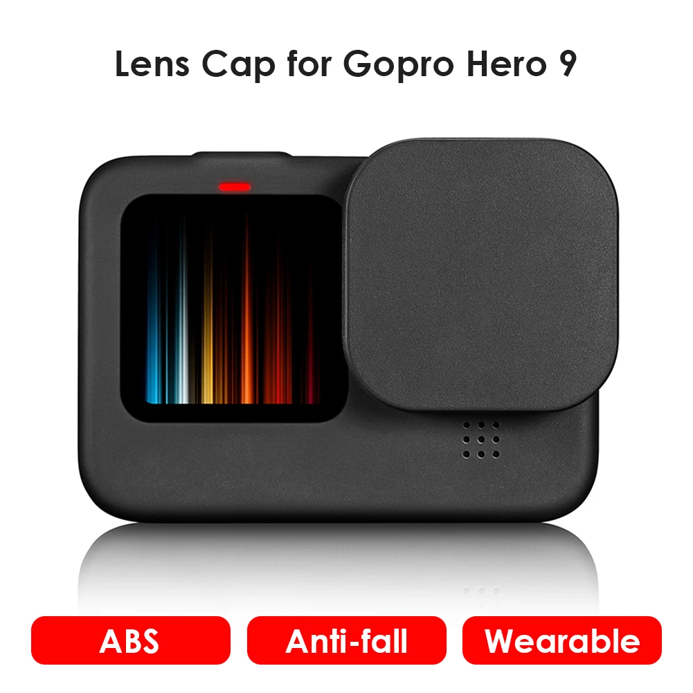 Силиконовый чехол для GoPro Hero 9 крышка объектива защитный клетка Черные Аксессуары