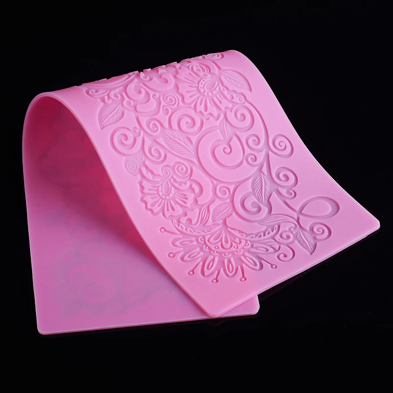 337*115 мм силиконовая форма для помадки кружева торта цветы из ротанга тортовая