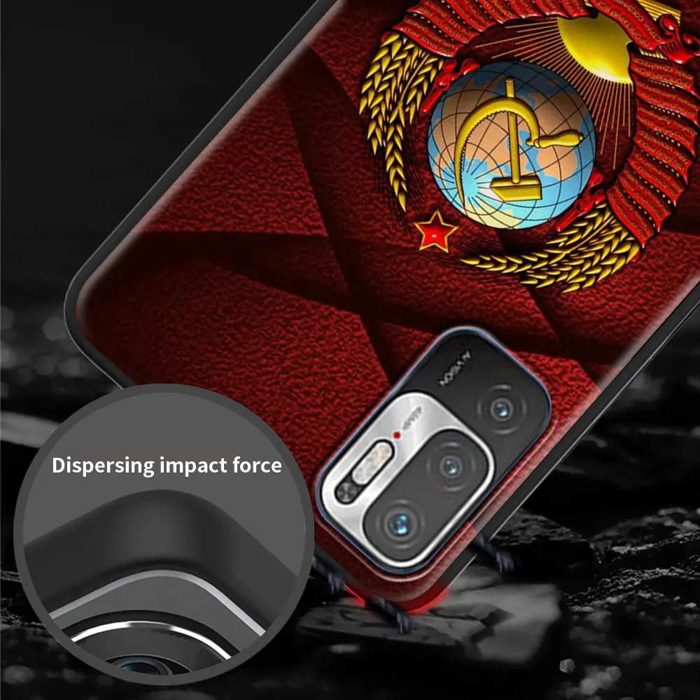 soft shockproof case for xiaomi redmi note 10 9 pro 9s 10s 8 7 k40 9c 8t 9a 7a 8a 9t silicone phone cover vintage ussr cccp capa free global shipping