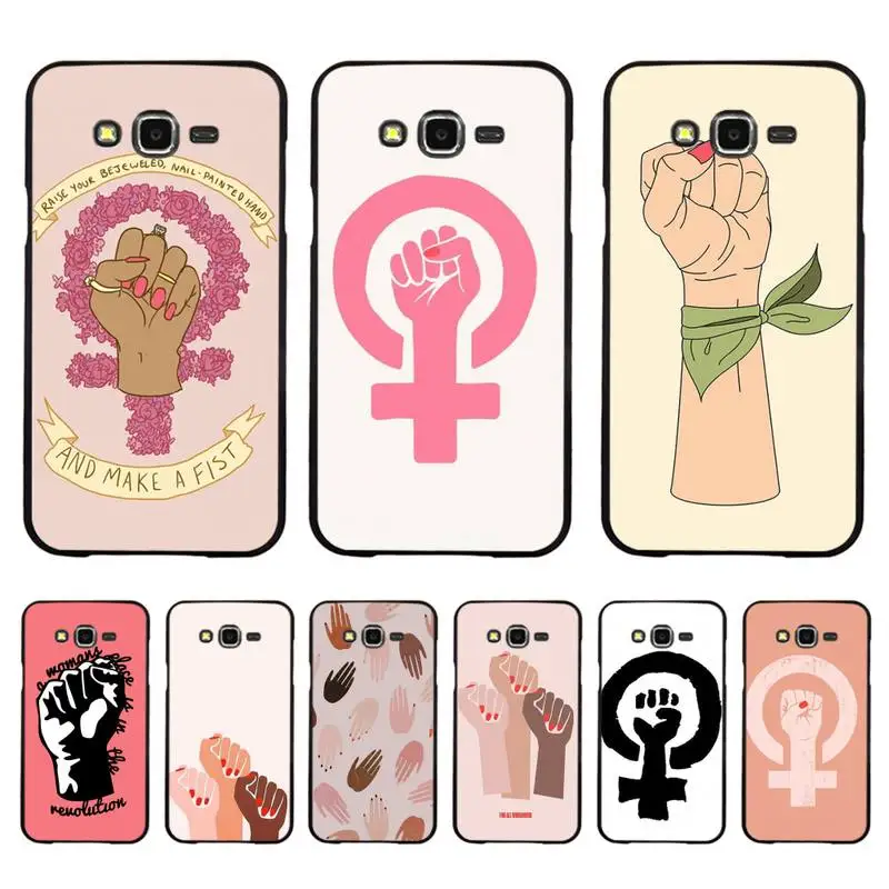 

Pink Feminist Feminism Phone Case For Samsung Galaxy J4 plus J6 J5 J72016 J7prime cover for J7Core J6plus