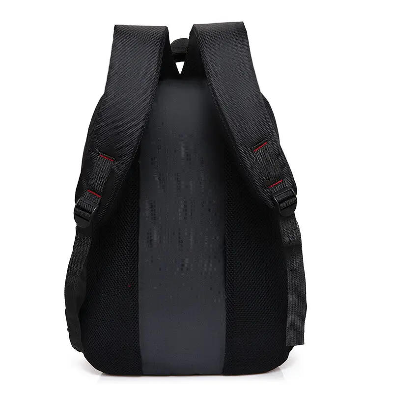 Мужской нейлоновый рюкзак черный водонепроницаемый для ноутбука 15 6 дюйма книг
