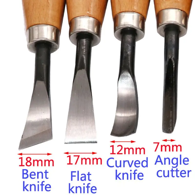 

8pcs Woodcut Knife Wood Carving Chisel Set Chip Detail Carving Chisels Kit Rust-proof Wood Carpenter Hand Tools for Working DIY
