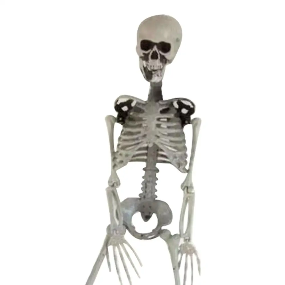 90 см прочное имитационное человеческое украшение Скелет Хэллоуин вечевечерние