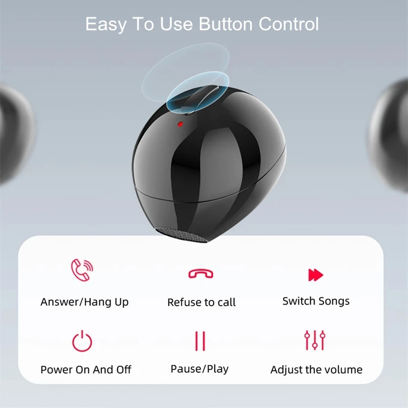 

New Mini Invisible Wireless Earphones Bluetooth Head phone Inear Sports Earbuds With MicrophoneHandsfree Earpiece Small Earplugs