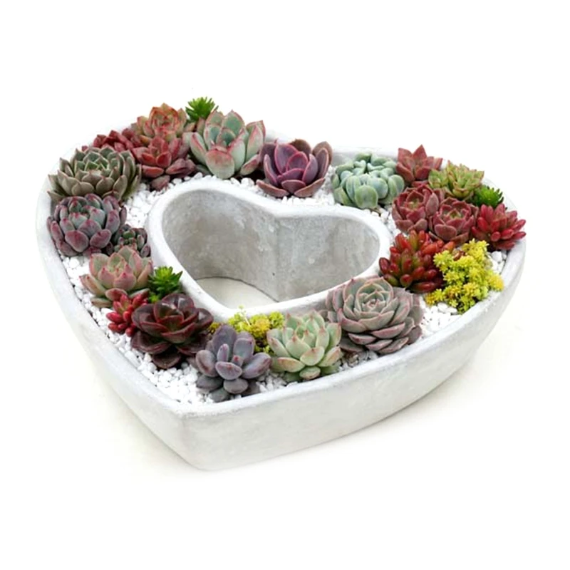 I Love Your Heart Shape DIY глиняный цемент силиконовая форма для растений мясистый