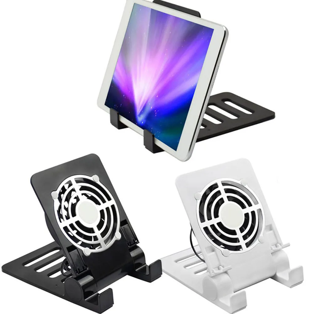 Охлаждающая подставка с USB-вентилятором и складной подставкой для iPhone iPad