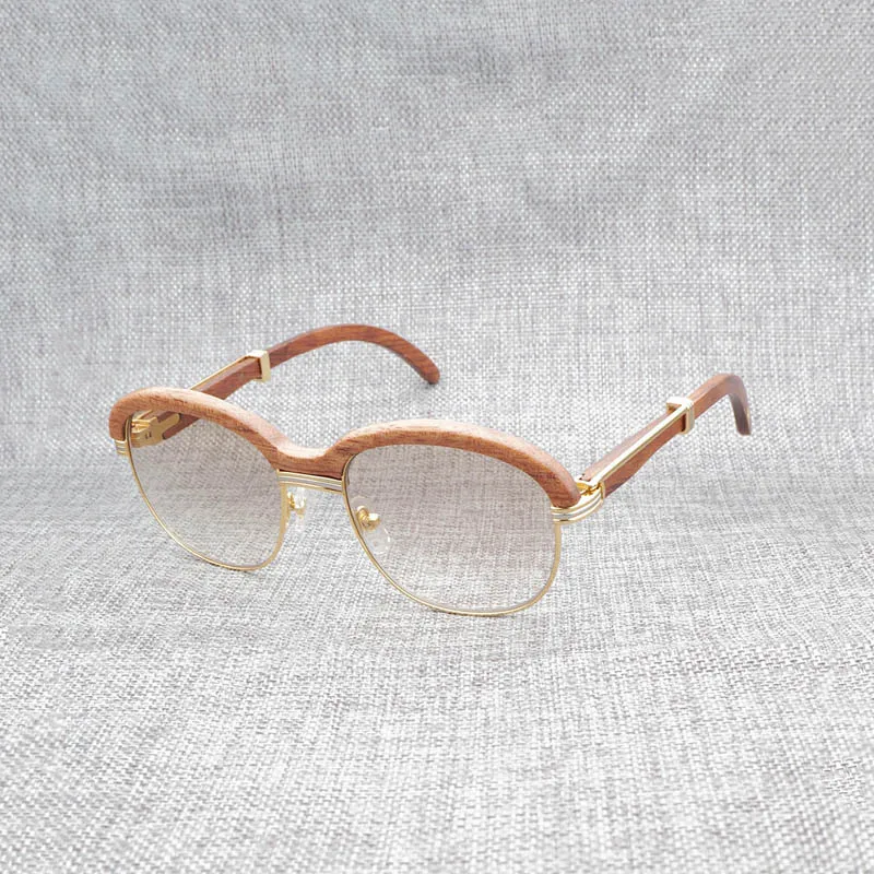 Винтажные мужские деревянные очки роскошные круглые солнцезащитные для женщин