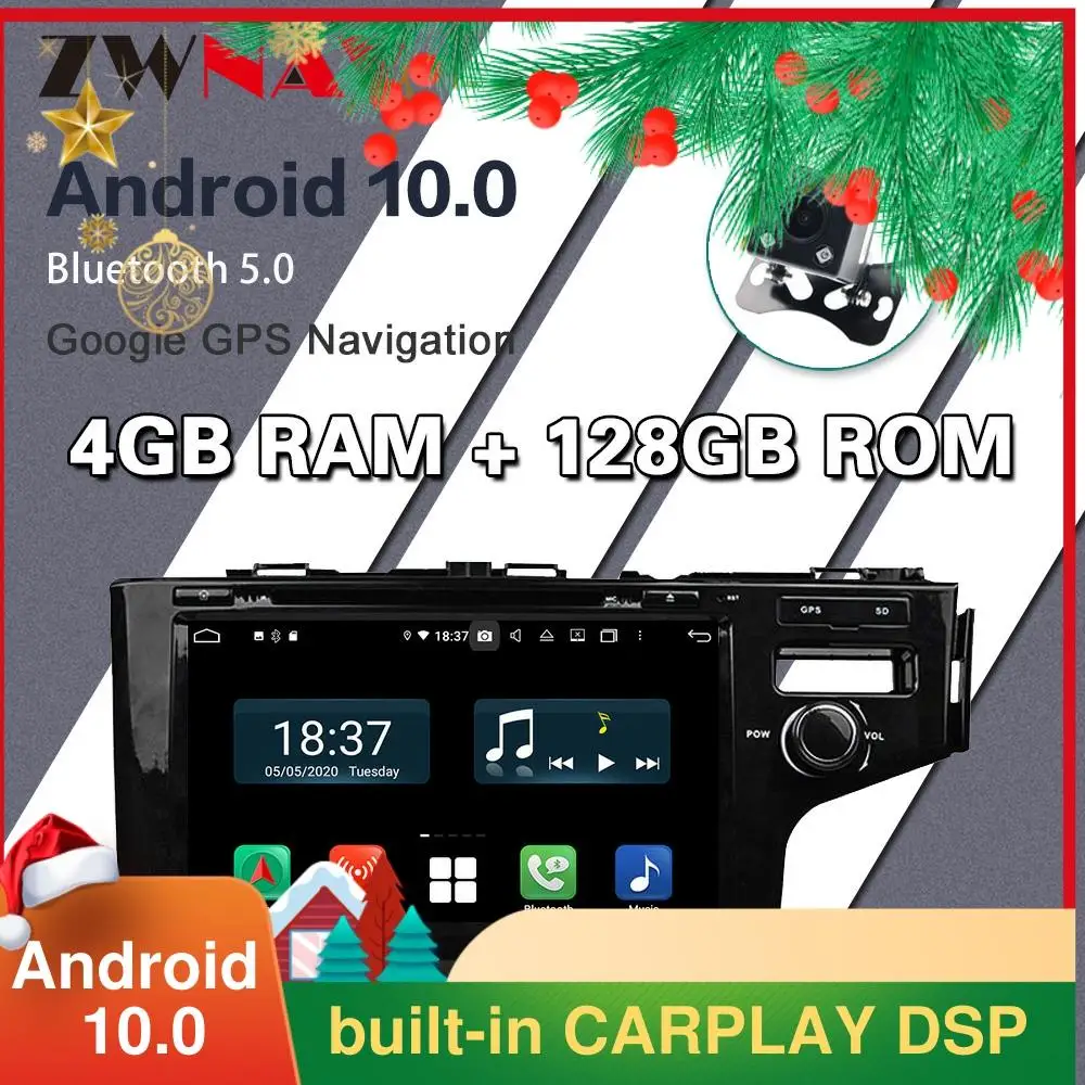 

4G 128G IPS Android 10 2 Din Car Multimedia Player AutoRadio Stereo For Honda Fit RHD 2014-2017 GPS Navigation Player