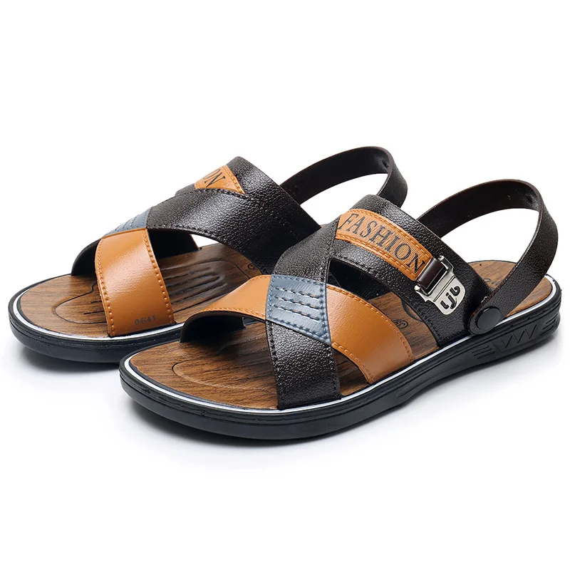 Мужские сандалии в вьетнамском стиле модные шлепанцы с открытым носком