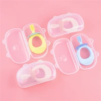 food grade environmentally friendly silicone baby toothbrush teether rotatable square teeth teether comfortable soft mordedor