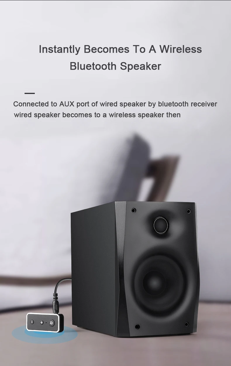 Беспроводной Bluetooth 5,0 приемник автомобильный комплект стерео музыка 3,5 мм AUX аудио громкой связи адаптер с микрофоном для наушников динамик автомобильные комплекты