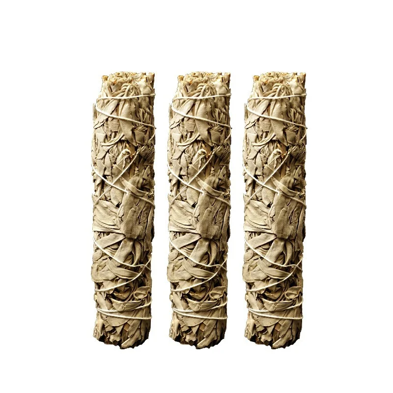 California Imported Selected White Sage Pure Leaf Smoked Magic Ritual To Expel Negative Energy  Purify The Air and Mentally Heal