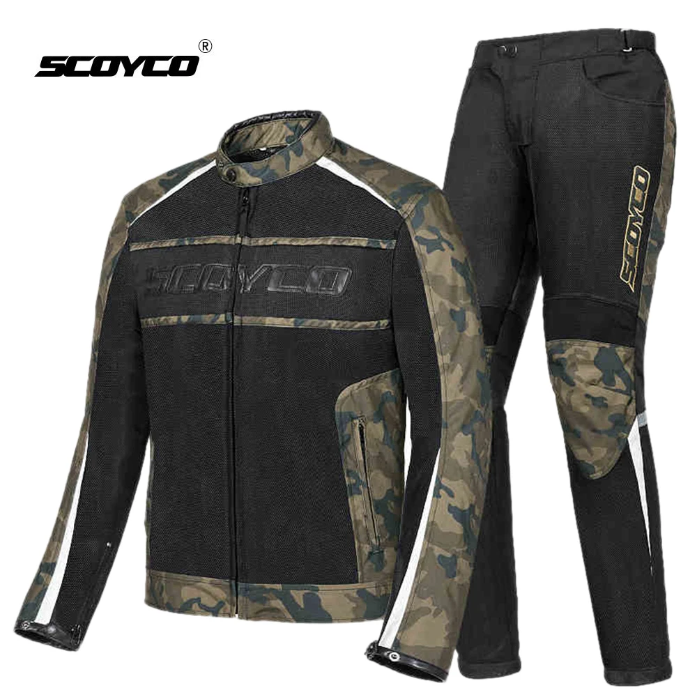 

SCOYCO Motorcycle Jacket Men Chaqueta Moto Summer Mesh Moto Breathable Motocross Jacket Protective Gear Motorbike Riding Jacket