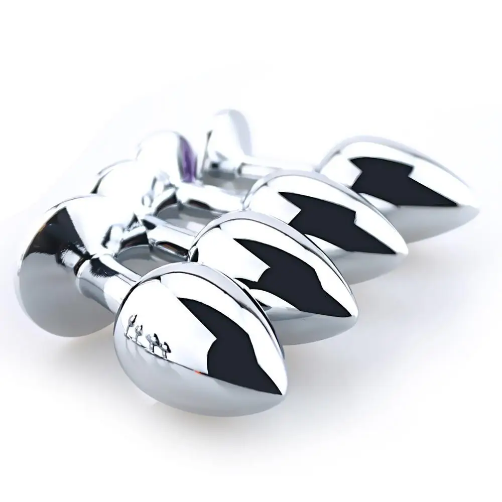 Анальная пробка из нержавеющей стали вибратор-пуля интимные товары анальная с