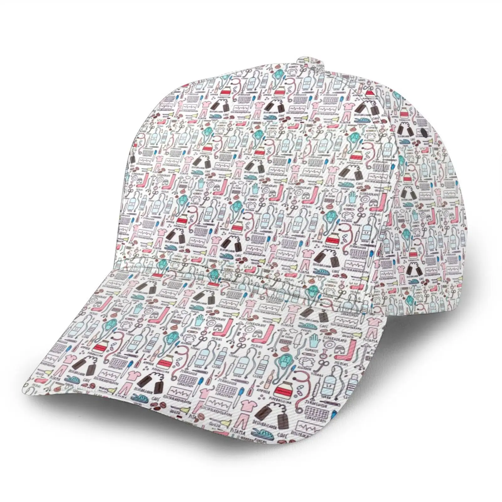 

KUILIU Outdoor Nurse Sport Caps Men Women 3D Medicine Bottle Print Visor Baseball SunHat Street Hip Hop Adjustable Caps Dropship