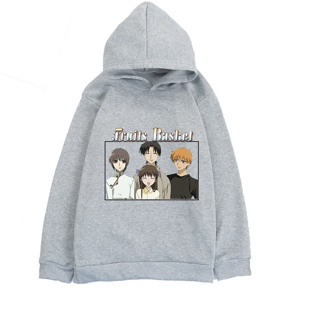 

Японские Аниме толстовки для корзины с фруктами для мальчиков и девочек детские толстовки из чистого хлопка с длинным рукавом корзина с фру...