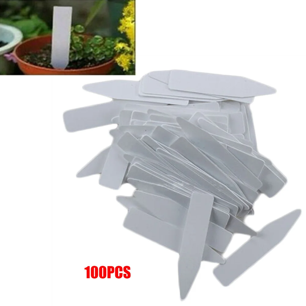 

Tool Lables Garden Pot Nursery Stake Tags Reusable Easy Clean 100pcs Marker