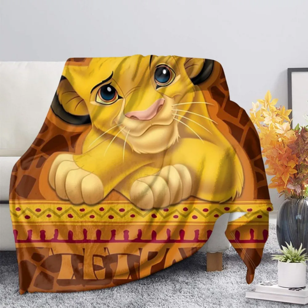 Домашний текстиль Disney популярный Король Лев Симба 3D печать удобное мягкое одеяло шерстяное художественное мультяшное детское Подарочное о...