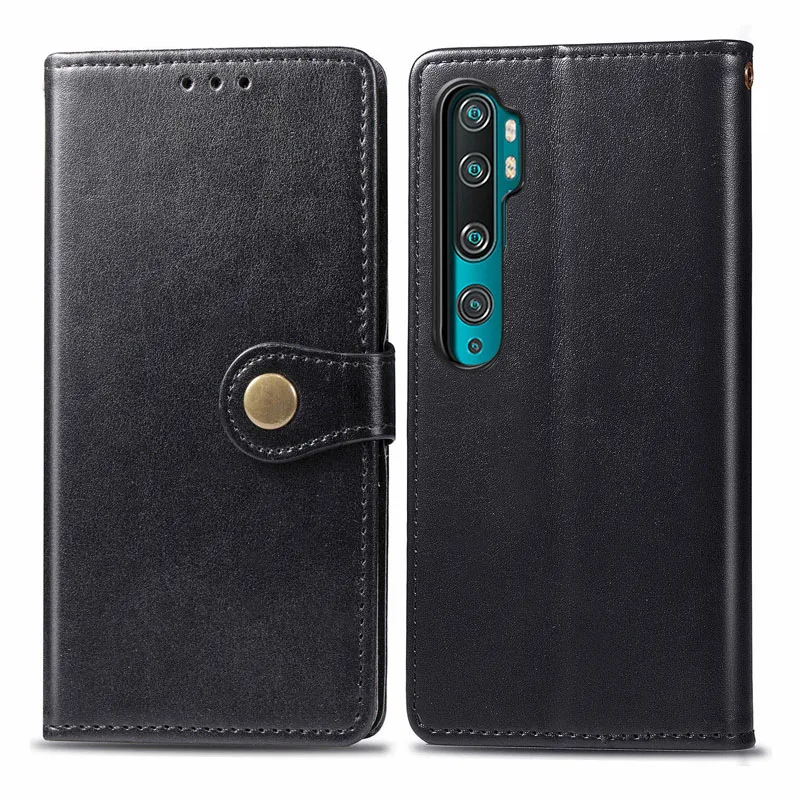 Чехол для телефона Xiaomi Mi Note 10 Флип кожаный бумажник задняя крышка на CC9 Pro Чехлы