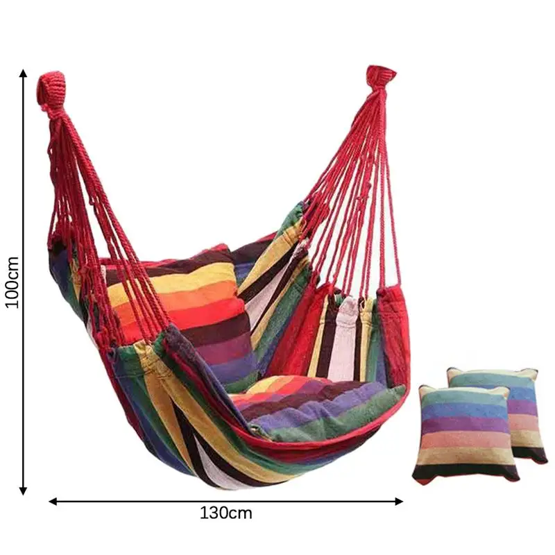 

Hammock Chair Portable Garden Hammock Swing Bedroom Bed Lazy Swing Outdoor Camping Swing Chair Canvas Bed For Travel Garden
