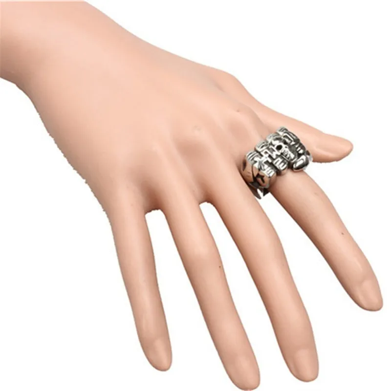 Кольцо панк-рок мужское кольцо из нержавеющей стали | Украшения и аксессуары