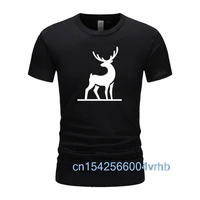 2021 deer on the way funny t shirt cool 100 cotton simple design t shirts men harajuku tops tees summer casual gift clothes