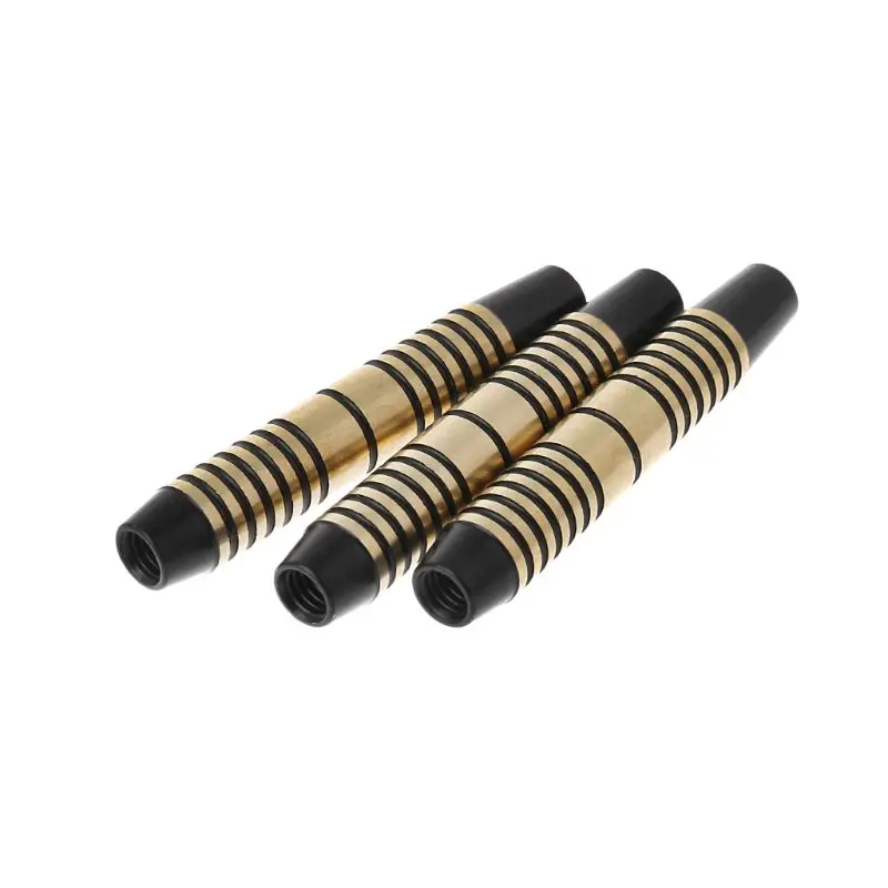 

3pcs Black Copper Dart Barrels For Soft/Steel Tip Dart 49mm 16g With 2BA Thread