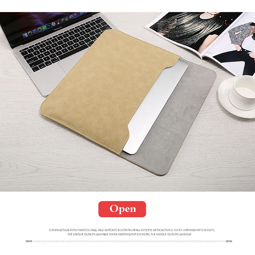 Новая кожаная сумка-чехол для Apple Macbook Air 11 retina 12 15, чехол для ноутбука Pro 16, 13 дюймов, A1990, A1932, чехол для Xiaomi Air 13,3