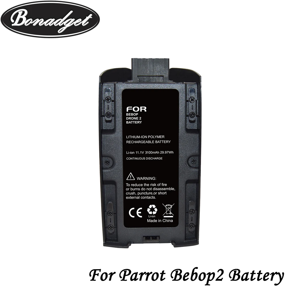 Bonadget 2 шт 3100mAh 11 1 V литий-ионная аккумуляторная батарея для Parrot Bebop Drone Замена