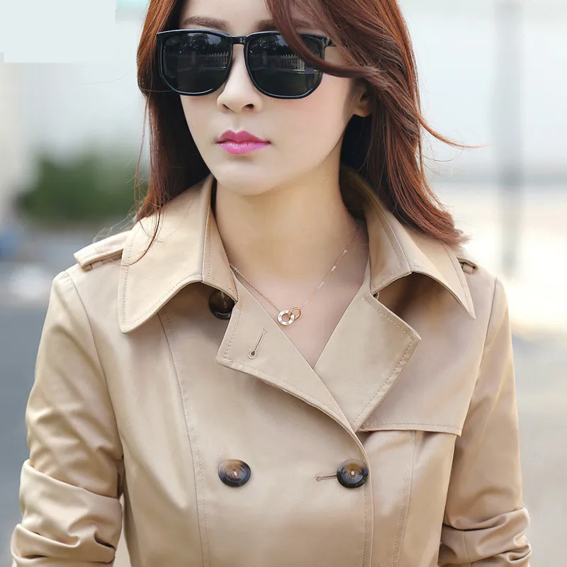 Ветровка двубортный женский европейский Тренч пальто для женщин верхняя одежда