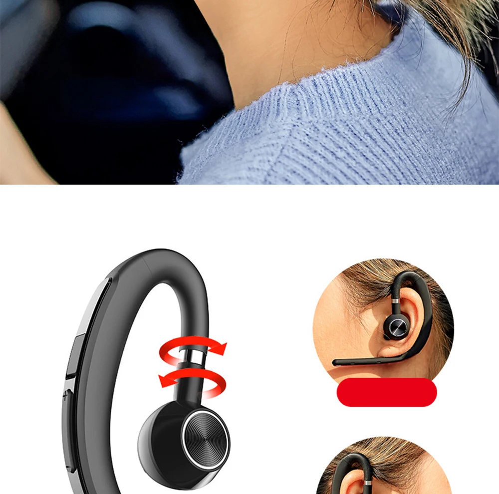 QH26 бизнес bluetooth наушники air беспроводные наушники одно ухо канал Спорт bluetooth наушники гарнитура с микрофоном