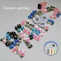 paris letter beaded appliques patches for clothing diy sew on rhinestone patch embroidery parches bordados para ropa