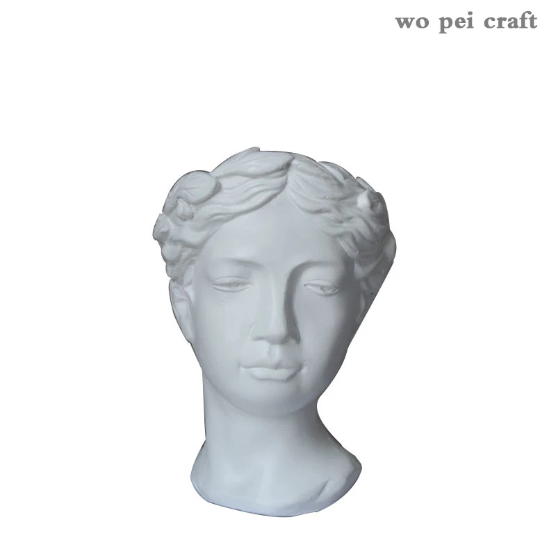 

Gold Vase Portrait Figurines Decorative Vases Magnesium Oxide Flowerpot Home Decoration Lightweight Materials Floral Arrangement