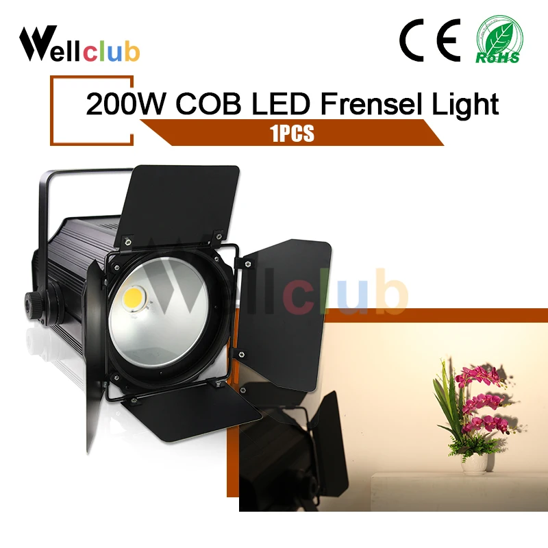 1 шт. светодиодный COB светильник Fresnel 200 Вт профиль для театра Sutdio WW камеры Фото