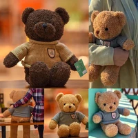 soft plush doll panda bear dressing bear doll cute childrens gift birthday gift valentines day gift sleep toy