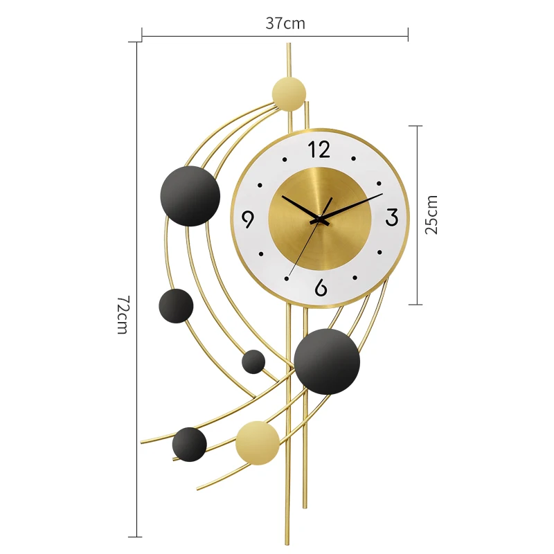 

Creative Simple Wall Clocks Modern Design Metal Luxury Art Geometric Wall Clocks Living Room Reloj Pared Home Decorative DG50WC