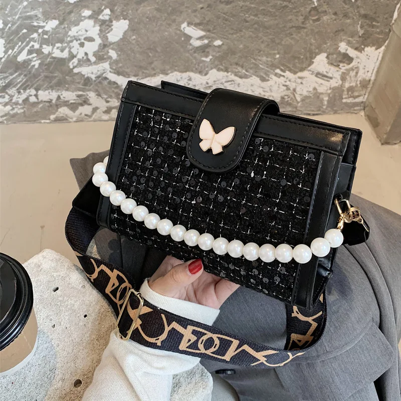 

2020 Women's Handbag Pu Leather Shoulder Bag Autumn Butterfly Crossbody Bag