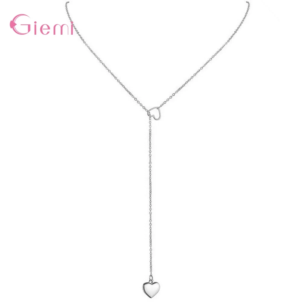 

Женское колье из серебра 925 пробы, с подвеской в виде сердца