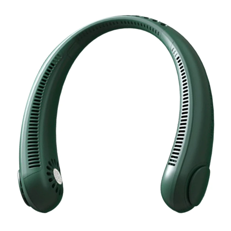 

Leafless USB Hanging Neck Fan, Portable Rechargeable Fan, Portable Around Neck Fan