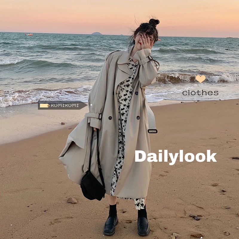 Женская одежда средней длины и яркости Новинка осени 2021 Корейская версия