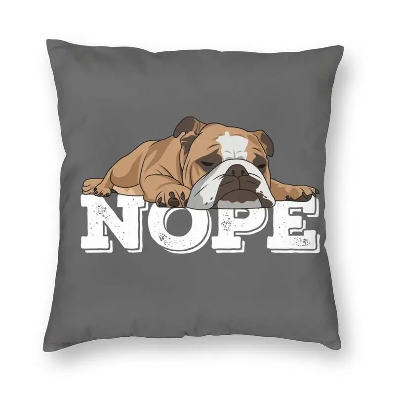 

Чехол с англоязычным бульдогом НОП, подушка 40x40 см, украшение, Современная британская собака, декоративная квадратная подушка для салона, че...