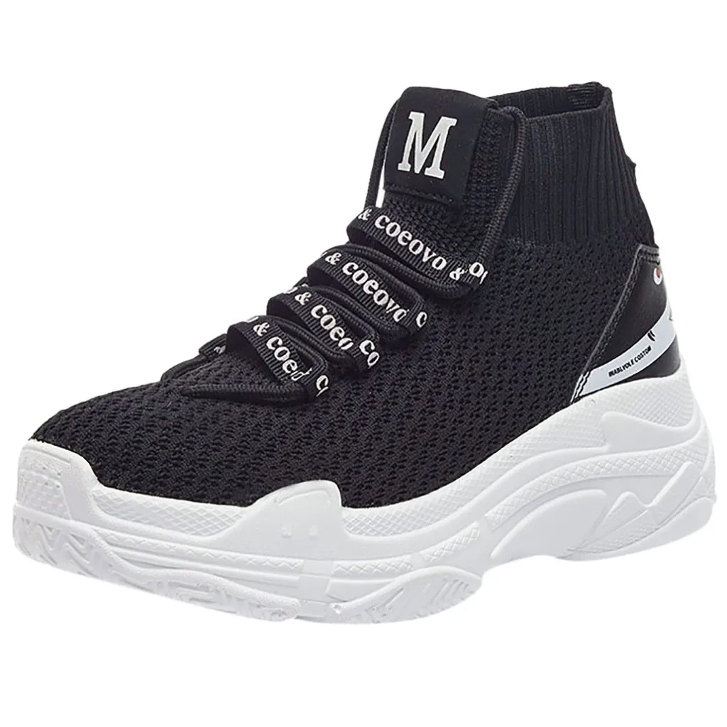 Женские кроссовки с высоким берцем Новое поступление дышащие зимние теплые на