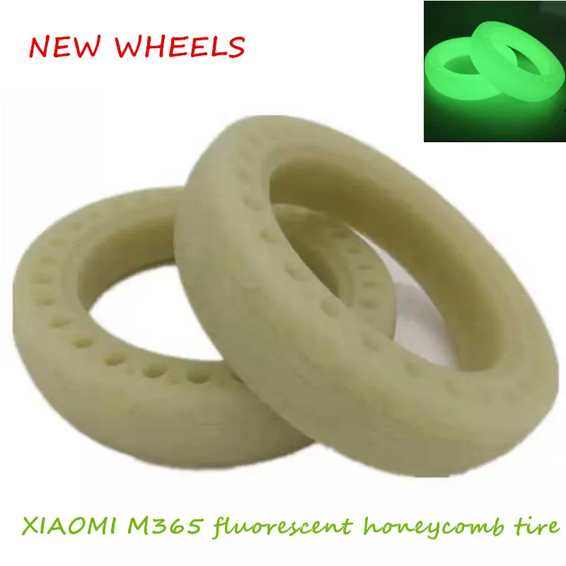 Флуоресцентные сотовые шины M365 детали для электрического скутера полые твердые
