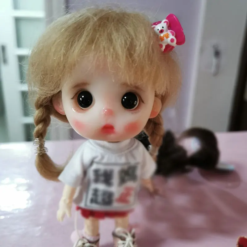 Кукла парик для 1/8 Bjd JD волос мохер материал парик для ob11 кукла набор париков мульти-цветная кукла аксессуары