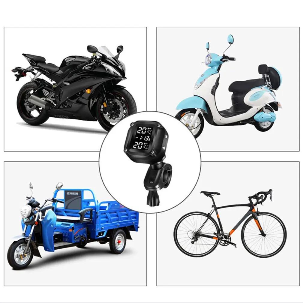 

Motorcycle M5 Motor Tire Pressure Tyre Temperature Monitoring Monitor System Waterproof And Dustproof Monitor